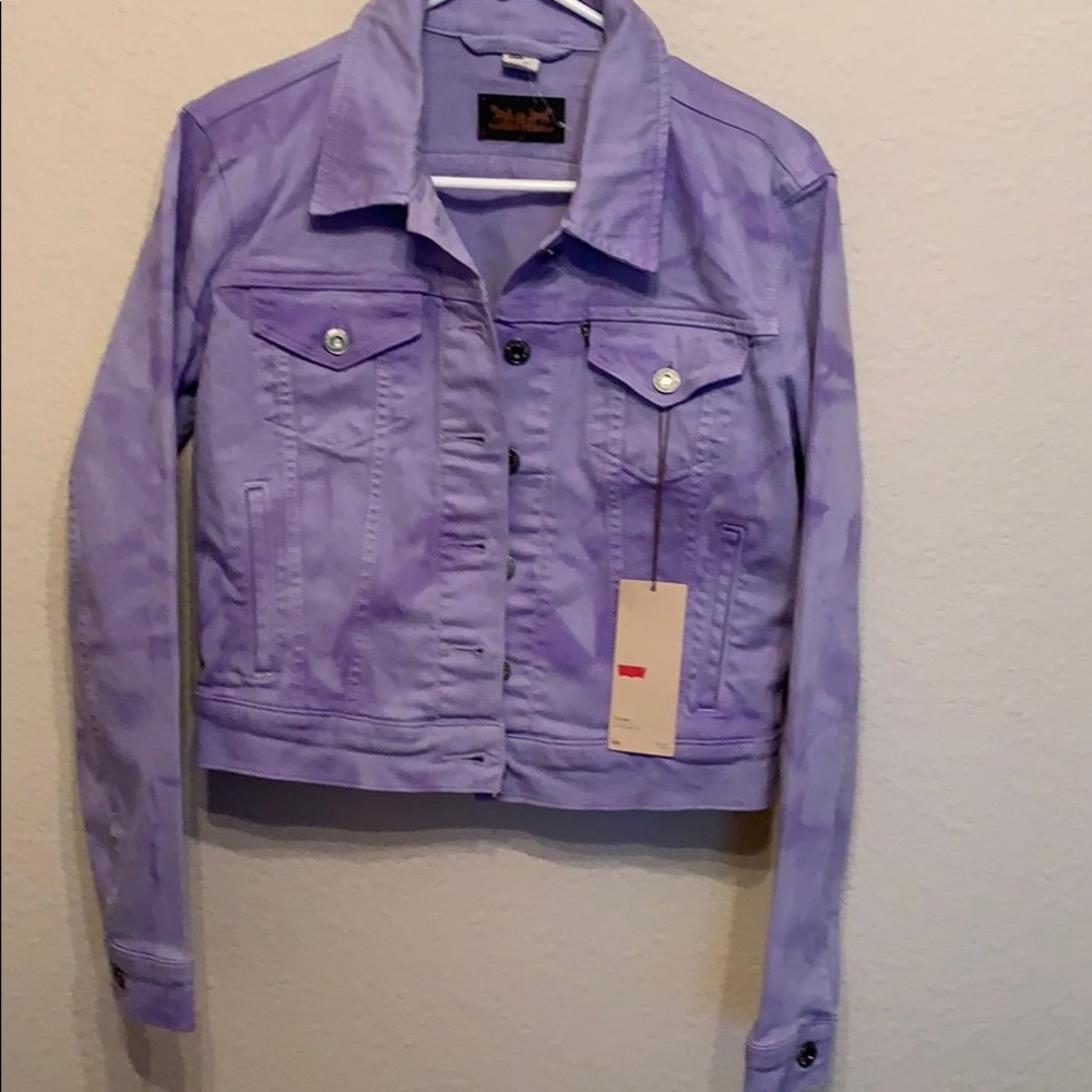 Levi’s Purple acid wash denim jacket